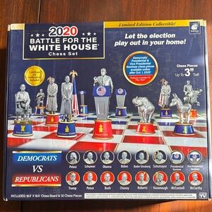 2020 Battle for the White House Chess Set - Limited Edition New Sealed